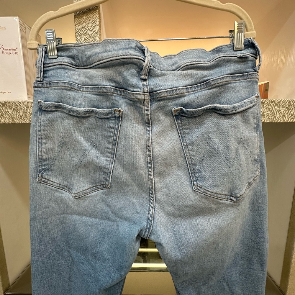 MOTHER Light Blue Ankle Jeans Size 34 - Picture 5 of 7